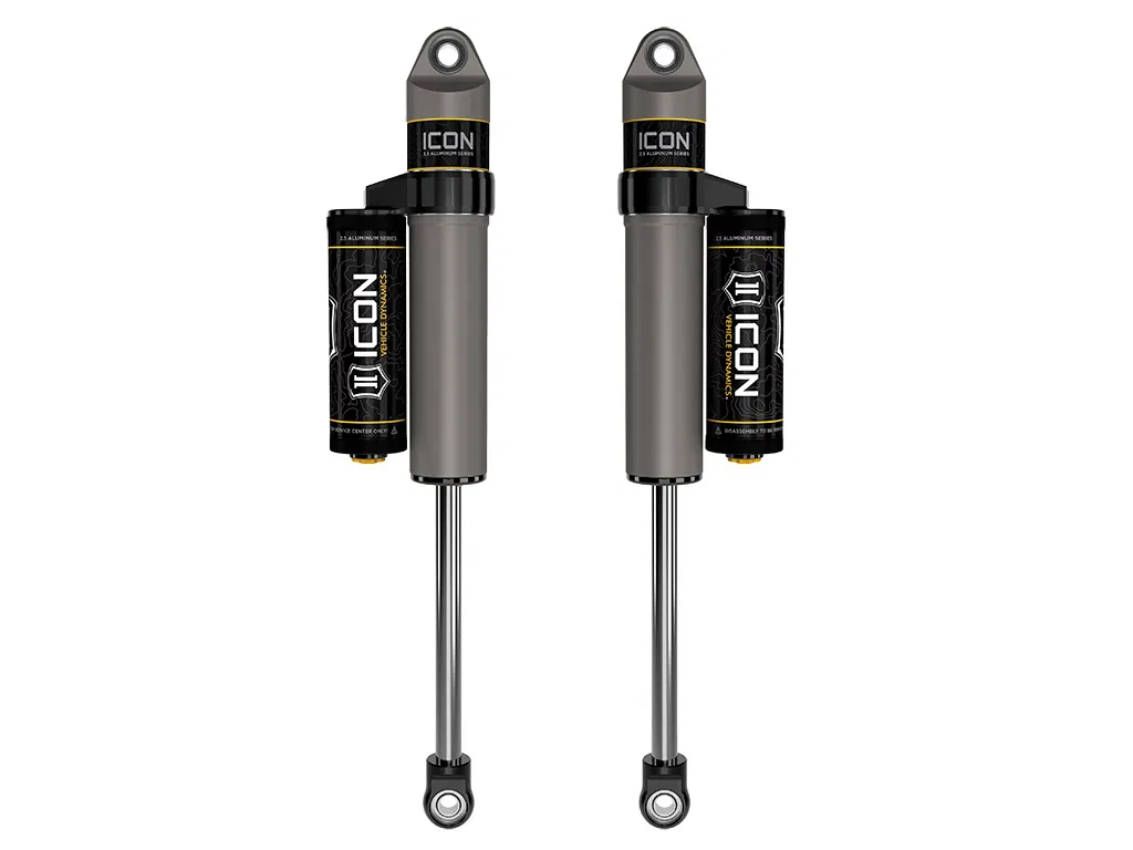 97720P – ICON Shock Absorber, Nitrogen Gas Charged With Remote Reservoir One Year Limited Warranty Non Adjustable Wit...